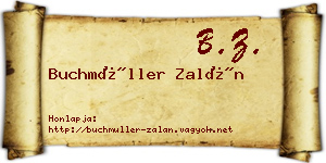 Buchmüller Zalán névjegykártya