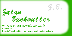 zalan buchmuller business card